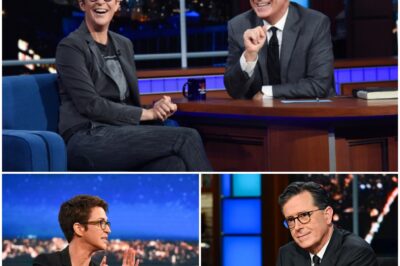 BREAKING“LATE-NIGHT EARTHQUAKE—STEPHEN COLBERT T::EAMS U:P WITH RACHEL MADDOW FOR GAME-CHANGING NEW SHOW AFTER ‘LATE SHOW’ AXED: IS THIS THE FUTURE OF TV?” This isn’t just a shock—it’s a seismic shift in American late-night television. Fresh off CBS’s bombshell decision to cancel The Late Show, Stephen Colbert has stunned the entertainment world by announcing a pa::rtnership with Rachel Maddow, MSNBC’s queen of political analysis. Two powerhouse names, two totally different styles, one shared ambition to reinvent late-night: mixing Colbert’s razor-sharp satire with Maddow’s deep-dive reporting. Now, the industry is buzzing with one big question—will this be the blockbuster that saves late-night TV, or the boldest gamble of the streaming era?