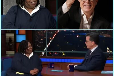 BREAKING: ‘THERE’S NO JUSTICE HERE’—Whoopi Goldberg STUNS America With Exit ANNOUNCEMENT After CBS Cancels Late Show, But Stephen Colbert’s Blunt 8-WORD RESPONSE Leaves Her SPEECHLESS.