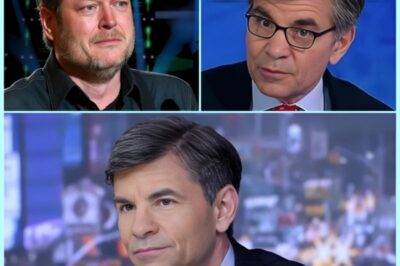 Blake Shelton stunned viewers on Good Morning America when he abruptly walked off the set after a tense, on-air clash with George Stephanopoulos—and the moment is now exploding across social media. What began as a friendly interview turned sour fast, as pointed questions and sharp words flew between the country star and the veteran host. The tension was so thick you could almost feel it through the screen. Then, without warning, Shelton pushed back his chair, stood up, and walked away, leaving cameras rolling and the audience in shock. Gasps filled the studio, Twitter lit up within seconds, and fans are still debating what pushed the singer to his breaking point. It wasn’t just a walk-off—it was a live TV mic drop… Full story below 👇👇👇
