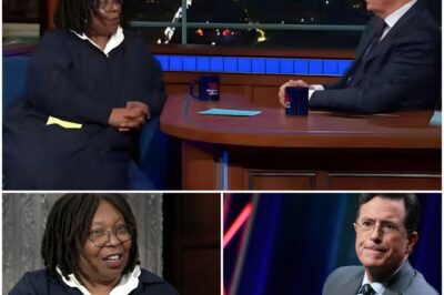 JUST IN“THERE’S NO JUSTICE HERE”—Whoopi Goldberg Stuns America With Exit Announcement After CBS Cancels Late Show, But Stephen Colbert’s Blunt 8-WORD RESPONSE Leaves Her SPEECHLESS. In a bombshell moment that’s shaking late-night television, Whoopi Goldberg shocked viewers by announcing she’s leaving America—right alongside Stephen Colbert—following CBS’s cancellation of The Late Show. But just as emotions ran high, Colbert’s brutally honest 8-word response left Whoopi frozen in her tracks