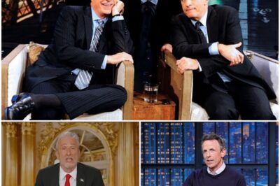 “IN THE LAND OF FREE SPEECH, APPARENTLY THE ONLY THING FREE IS THE COMMERCIAL BREAK!”  Colbert, Fallon, Stewart, and Meyers Team Up to Slam ‘Censorship’ After Joint Statement Sends Shockwaves Through Hollywood  Late-night TV’s biggest names aren’t holding back. In a rare show of unity, Stephen Colbert, Jimmy Fallon, Jon Stewart, and Seth Meyers joined forces to blast network censorship, delivering a joint statement so bold it’s shaking up the entire entertainment industry.  Their biting message—highlighted by the zinger, “In the land of free speech, apparently the only thing free is the commercial break!”—has struck a chord with fans and fellow creators, sparking a nationwide conversation about comedy, controversy, and the future of television.