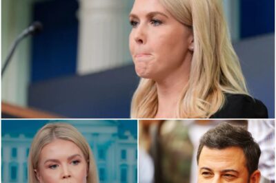 “I LOST A SHOW, WHILE YOU NEVER HAD A SHOW TO LOSE” – Jimmy spoke up to strike back at Leavitt’s mockery of him over the past few days. Karoline Leavitt walked in with confidence, smiling and well-rehearsed — ready to bury Jimmy. She laughed, mocked him for being indefinitely suspended by ABC. She called him “the unemployed thug of the 21st century.” That Disney had “finally thrown away something useless” and ridiculed Jimmy’s career as a stain on television. A chorus of conservative commentators laughed, calling it “the most humiliating ending.” They thought they had pushed Jimmy into a corner. But then Jimmy struck back. A single stab, straight into the weak spot of his mocker. No speech, no microphone. No shouting. No dramatic pause. Just one sentence — twelve words. And in just a few seconds, everything reversed. Karoline Leavitt was stunned. Then quietly disappeared. Her silence was not a tactic — it was a failure. The lights were still on. But her chair was empty. No recovery. No turning back. No way out. This was the shocking moment when the stage and Leavitt collapsed, the studio shook, and the internet exploded. And in that instant, public opinion flipped. People called it the greatest comeback of Jimmy Kimmel’s career. “The internet called it a ‘historic slap’ for Leavitt” — louder than the mocking laughter at the start.