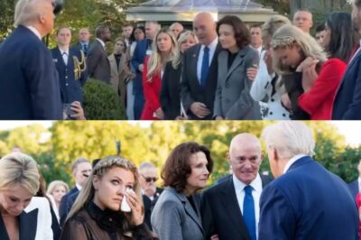 A HEARTBREAKING MOMENT AT THE WHITE HOUSE: It was a moment that brought the nation to tears. In the quiet dignity of the White House Rose Garden, President Donald Trump posthumously awarded Charlie Kirk the Presidential Medal of Freedom, America’s highest civilian honor. Standing next to Erika Kirk were Charlie’s parents, Robert and Catherine Kirk, their faces lined with pride and grief. After placing the medal on the podium, President Trump turned to them, his voice soft but resolute. “Charlie Kirk was a patriot,” he said. “He gave his life for truth, for faith, and for freedom. Today, America says thank you.” Then, in a moment that silenced the crowd, Trump stepped down, embraced Charlie’s grieving parents, and whispered words only they could hear. Cameras captured the moment — a gesture of compassion that resonated far beyond politics. The ceremony, held on what would have been Charlie’s 32nd birthday, gathered family, colleagues, and supporters from across the country. As Erika lifted her gaze toward the sky, a hush fell over the Rose Garden. “He believed in America,” she said softly. “And today, America believes in him.” Millions have since watched the footage — a solemn reminder that while Charlie Kirk’s voice has fallen silent, his legacy continues to speak, boldly and unbroken.