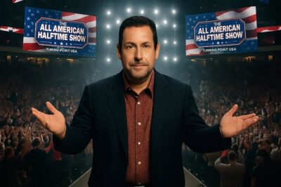 🔥 BREAKING: Adam Sandler Joins “The All-American Halftime Show” — A Performance That Could Redefine Super Bowl History! 🇺🇸✨  Social media is exploding after comedy and entertainment icon Adam Sandler officially confirmed his appearance at Turning Point USA’s “The All-American Halftime Show,” set to air opposite Super Bowl 60 in a bold cultural statement. Hosted by Erika Kirk, widow of the late Charlie Kirk, the event is being hailed as “a spiritual revolution in an age of entertainment” — a celebration of faith, family, and freedom that promises to touch millions. Sandler’s message — already going viral — struck a chord across America: “This isn’t competition. It’s conviction — a reminder that God still has His hand on this nation.” Fans are calling it “the halftime show America truly needs.” Adam will perform beloved classics and inspirational pieces, backed by a 200-voice choir, a breathtaking light display, and visuals honoring Charlie Kirk’s legacy. 👉 For the first time ever, Super Bowl has a rival — not from the field, but from the heart of America. 🇺🇸❤️
