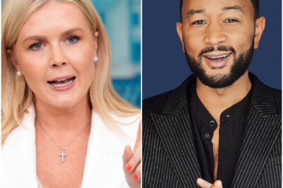 “HE’S JUST A SINGER.” Karoline Leavitt’s Last Words Before John Legend Silenced Her — And a Nation Watched