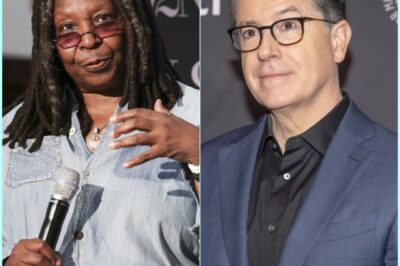BREAKING: “There’s No Justice Here”—Whoopi Goldberg Stuns America With Exit Announcement After CBS Cancels Late Show, But Stephen Colbert’s Blunt 8-WORD RESPONSE Leaves Her SPEECHLESS. In a bombshell moment that’s shaking late-night television, Whoopi Goldberg shocked viewers by announcing she’s leaving America—right alongside Stephen Colbert—following CBS’s cancellation of The Late Show. But just as emotions ran high, Colbert’s brutally honest 8-word response left Whoopi frozen in her tracks.
