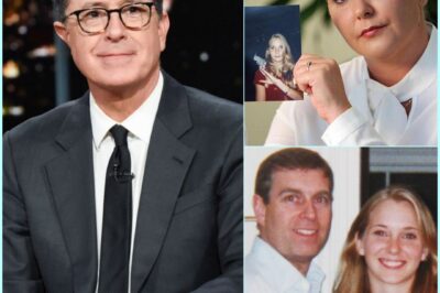 BREAKING: Stephen Colbert’s Powerful Tribute to Virginia Giuffre Sends Shockwaves Through Washington and Hollywood  Breaking his silence, Stephen Colbert honored Virginia Giuffre’s courage and family’s pain, transforming grief into a demand for accountability. His final warning left both p0litical and entertainment worlds reeling.