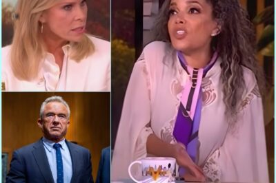 Cheryl Hines Clashes With Sunny Hostin on The View Over Husband’s Mistake—Fiery Argument Erupts as the Truth Comes Out!  Tensions soared on set as Cheryl Hines defended her husband against Sunny Hostin’s tough questions, leaving both the audience and co-hosts stunned.