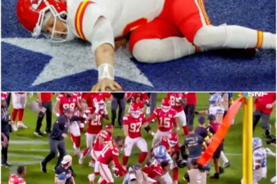 VIDEO: SNF Postgame Brawl – Patrick Mahomes Ends Up At The Bottom Of Pile As Massive Fight Breaks Out Between Chiefs & Lions Players .K