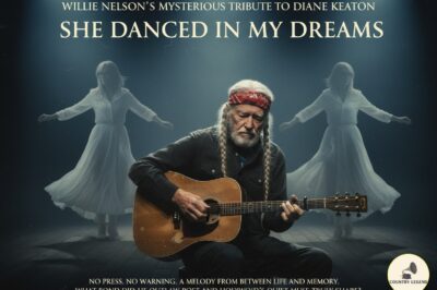 WILLIE NELSON’S MYSTERIOUS TRIBUTE TO DIANE KEATON STOPS THE WORLD COLD: “SHE DANCED IN MY DREAMS”. No press. No warning. Just Willie, his old guitar, and a trembling melody that feels like it came from somewhere between life and memory. The song — “She Danced in My Dreams” — has fans asking the same haunting question: what bond did the outlaw poet and Hollywood’s quiet muse truly share?k