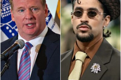 BREAKING: Roger Goodell Finally Breaks His Silence — Drops a Massive Truth Bomb About the NFL’s Controversial Decision to Pick Bad Bunny for the Super Bowl 60 Halftime Show. After days of outrage and debate, NFL Commissioner Roger Goodell has finally spoken out — and what he revealed about the league’s choice of Bad Bunny has left fans stunned and divided. His statement not only sheds light on the real reason behind the decision but also ignites a firestorm of cultural and political tension that could redefine the Super Bowl’s image forever.k