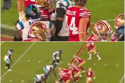 MNF Brawl – 49ers WR Jauan Jennings Threw A Nasty Sucker Punch At Panthers’ Tre’von Moehrig As All Hell Broke Loose During Postgame Handshakes⚡Chaos exploded after the final whistle as the postgame handshakes suddenly turned violent. Cameras captured a stunning moment that appears to show Jauan Jennings lashing out, sending players and staff scrambling while the stadium crowd gasped. k