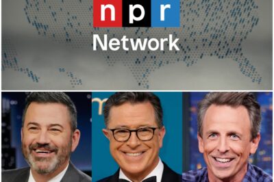 LATEST UPDATE Late-night Trio’s First Step After Joining Forces. Jimmy Kimmel, Stephen Colbert, and Seth Meyers have made a bold statement for independent journalism, pledging $1 million to National Public Radio as it launches its first day completely free from federal funding. This dramatic move marks the first step in the trio’s high-profile alliance to defend free speech and secure the nation’s most trusted independent news outlets. Alongside their massive donations, the hosts issued an official statement about their union—revealing the next big step, and it’s nothing less than “the boldest move television has ever seen.”