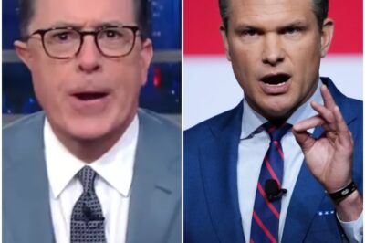 Stephen Colbert Just Went TOO FAR — and Social Media Can’t Handle It  He didn’t hold back. He didn’t play nice. In front of a roaring live audience, Stephen Colbert took aim at Pete Hegseth, calling him a “five-star jerk.”  Within minutes, the clip exploded online — fans cheering, critics raging, and even Fox News scrambling to respond. What pushed Colbert to snap — and what happened right after — is sending shockwaves through both media worlds. The drama’s just getting started.