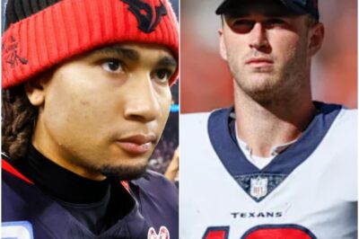 CJ Stroud Exposed For Looking Extra Salty In Locker Room After Backup QB Davis Mills Sparks Texans’ 3rd Straight Win🔥Fans and insiders can’t stop talking about the footage from Houston’s locker room — CJ Stroud’s reaction is raising eyebrows everywhere. While backup QB Davis Mills celebrated a shocking third straight victory, Stroud was reportedly visibly frustrated, leaving teammates and reporters whispering.k