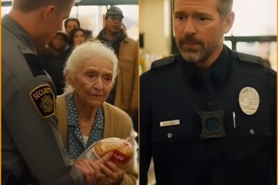 “If you’re going to arrest someone, officer… arrest hunger, not me.” That was the sentence an 89-year-old woman whispered while clutching a $2 loaf of bread to her chest—her hands shaking, her voice thin, yet somehow strong enough to silence an entire supermarket. People stopped mid-stride. A mother froze with her shopping cart. Even the security guard who had grabbed her arm loosened his grip. Because suddenly it didn’t look like a crime anymore. It looked like a grandmother who had run out of choices. She wasn’t stealing for herself. She hadn’t eaten much that morning anyway. But her six-year-old grandson was home waiting, stomach empty, eyes hopeful, because the last bit of food in the house had been gone since the night before. And when the police officer arrived, ready to do what the job required, the truth came out in a whisper so fragile it felt like it could break: “I only took it because he hasn’t eaten today.” That’s the moment—the exact second—everything flipped. The officer’s expression. The crowd’s judgment. The entire room’s understanding of right and wrong. And what he said next changed the whole story. 👉 Full story in the comments.