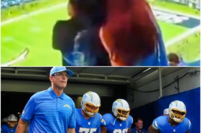 Fans left speechless after cameras catch wild moment between Chargers couple during game 😳🏈SoFi Stadium turned into pure chaos when cameras zoomed in on a pair of Los Angeles Chargers fans caught in an unbelievable moment during the game. The clip spread like wildfire online, leaving viewers shocked, confused, and demanding answers. Security was reportedly alerted, but what happened next has only fueled more speculation — and it’s the only thing fans are talking about today.k