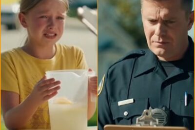 An 11-year-old girl fined for selling lemonade without a permit leaves a city stunned when she reveals the heartbreaking reason behind it. “I didn’t know you needed permission to help your own mother.” That’s what the 11-year-old girl said through tears as an officer stood beside her tiny lemonade stand, clipboard in hand, ready to issue a fine she didn’t understand. And in that moment—sunlight hitting her trembling hands, the cardboard sign wilting from humidity—the entire street fell silent. She wasn’t selling lemonade for fun. She wasn’t saving for toys, or a bike, or a summer trip. She was trying to buy her mother’s medicine. The one bottle they couldn’t afford this month. And when the officer asked why she didn’t have a permit, her voice cracked open in the kind of honesty that hurts to hear: “I just wanted to do something kind… I didn’t know kindness needed paperwork.” That sentence changed everything. The officer’s expression. The crowd’s judgment. The city’s entire response. Because what he said next wasn’t a warning, or a lecture, or an explanation of the law—it was something no one expected to come from a man in uniform… and it turned the whole situation upside down. 👉 Full story in the comments.