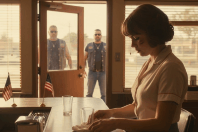 When A Feared Biker Gang Rolled Into A Quiet American Town, No One Expected What Came Next. The Town’s People Held Their Breath As The Steel Serpents Walked Into Millie’s Diner — But Their Leader, Cole Maddox, Noticed Something No One Else Did… A Trembling Waitress With Bruises Hidden Beneath Her Sleeves.