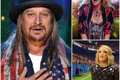 🚨 BREAKING NEWS: THE SUPER BOWL JUST GOT LOUDER! 🇺🇸 Country powerhouse Carrie Underwood and rock rebel Kid Rock are teaming up for the All-American Halftime Show, proudly presented by Turning Point USA — and fans are already losing their minds. They’re calling it “the real show America’s been waiting for.” Expect thundering guitars, jaw-dropping fireworks, and unapologetic patriotism as these two legends light up the stage in a performance that promises to outshine the NFL’s official halftime act. 🔥 This isn’t just a concert — it’s a statement. Full program details in the first comment below… 👇