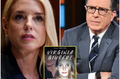“READ THE BOOK, BONDI!” Stephen Colbert has made America laugh for decades — but no one was laughing after he finished the late Virginia Giuffre’s haunting memoir. What Colbert vowed to do next sent shockwaves through the country The late-night host tearfully praised Giuffre’s courage — then turned his outrage toward Pam Bondi, accusing her of “keeping truth buried to protect the powerful” Details in the comments 👇👇👇