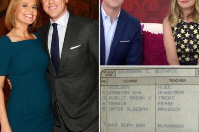 TODAY show host Savannah Guthrie shared a part of her past that left her co-host, Willie Geist, utterly speechless. While audiences are accustomed to seeing Guthrie as a polished and highly accomplished journalist, her old high school report card tells a startlingly different story. The grades revealed a side of her that no one expected, sparking a playful yet intense on-air debate and leaving viewers to question everything they thought they knew about the morning show star.