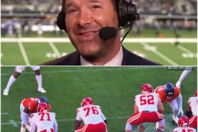 Tony Romo Made An Uncomfortable S3xual Comment On Live TV During Chiefs-Broncos Game Leaves Viewers Uncomfortable🚨😳 During a routine play breakdown, Tony Romo dropped a remark that instantly made social media explode — with thousands of fans claiming the comment sounded shockingly inappropriate. The broadcast went quiet for a beat, Jim Nantz looked caught off guard, and viewers are still replaying the clip trying to figure out what Romo was thinking.K