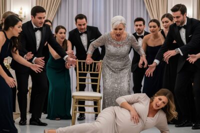 When her mother-in-law yanked the chair out from under her at a family dinner, the eight-months-pregnant woman crashed to the floor — and the scream that followed froze every voice in the room. What caused it left everyone stunned.