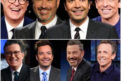 ♨️♨️ The “Monsters” of Late-Night Have Risen! 💣 Stephen Colbert has officially declared war on CBS after the network canceled his show — and he’s not standing alone. Jimmy Fallon, Seth Meyers, and John Oliver have rallied to his side, launching what insiders are calling the boldest rebellion in late-night TV history. “If CBS thinks they can silence me, then they’ve clearly never met us,” Colbert fired back. Sources reveal the group is holding secret meetings, planning to build an independent comedy empire — no ads, no censors, no fear. Their mission: reclaim creative freedom and challenge the entire corporate TV machine. Hollywood is in chaos. Executives are panicking. Audiences are on edge — because they know: 🎙️ This isn’t just entertainment. It’s a revolution led by those who dare to speak the truth. 👉 FULL STORY BELOW COMMENT 👇