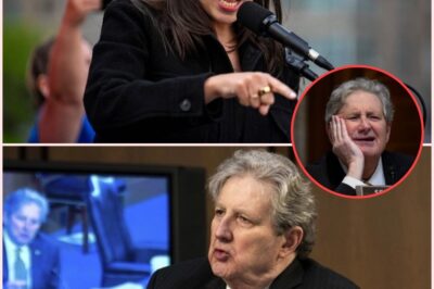 “SENATE FLOOR SH0CKER: ‘Darlin’, the First Amendment Doesn’t Have an “Unless I Disagree” Clause.’” John Kennedy READS AOC’s entire “Silence Him” thread — chamber goes dead silent for 19 seconds. AOC goes live, freezes; minutes later the clip rockets to 214M views as #KennedyReadHerForFilth hits #1. iPad drops like a gavel — free speech masterclass or a step-too-far public takedown?