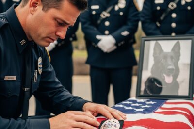A Police Officer Bowed Before His Fallen K9 Partner — What He Placed on the Coffin Made the Whole Department Cry