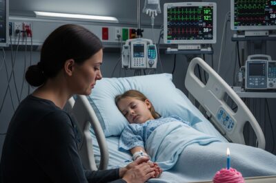 As my six-year-old daughter lay on life support after the crash, my phone lit up with a text from Mom: “Don’t forget the cupcakes for your niece’s party tomorrow.” I stared at the screen and replied, “Mom, I’m in the hospital—my daughter is fighting for her life.” Seconds later, Dad’s message popped up: “Your niece’s party matters more than your drama.” I stood frozen, disbelief rooting me to the floor, when the doctor entered and quietly said, “Your mother just—”….