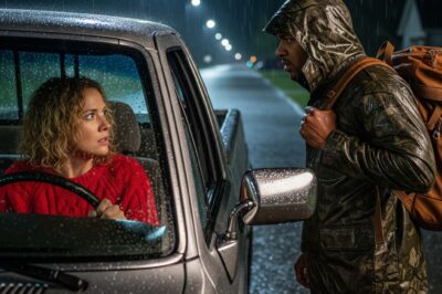 She Stopped to Help a Stranger in the Rain—The Next Day, Soldiers Knocked on Her Door and Changed Her Life Forever….