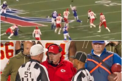 NFL Fans Convinced Bills-Chiefs Game Was “Rigged” After Highly Suspicious Game-Changing Call 😳🏈Chaos erupted online after a controversial call late in the Bills-Chiefs matchup flipped the momentum completely. Furious fans flooded social media, claiming the game was “rigged” and demanding answers from the league. Slow-motion replays only fueled the outrage — and now, many are saying this might be one of the most questionable moments of the entire NFL season.K