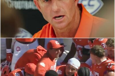 Clemson Tigers HC Dabo Swinney Was Cussing Out His Players So Loud You Could Hear It In The Middle Of A Play During Live Broadcast 😳🏈Fans couldn’t believe their ears during Clemson’s latest game when head coach Dabo Swinney was heard shouting at his players — right in the middle of a live play. The outburst was picked up loud and clear on the broadcast microphones, instantly sparking debate online. Some fans say it shows his passion and intensity — others think he went too far. Either way, the viral clip has everyone talking.k