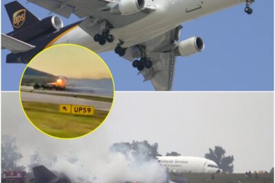 Full Sequence From Takeoff to Crash: Final Moments of UPS MD-11 Captured by Ground Crew Near Louisville Airport in Spine-Chilling Footage 💥Newly leaked video allegedly shows the entire flight path of the doomed UPS MD-11 — from its fateful takeoff to the horrifying crash just miles from Louisville’s airport. Witnesses say the jet appeared to struggle moments before impact, sparking a fiery explosion that left even veteran responders shaken. Investigators are now piecing together what went wrong in those terrifying final seconds… and early clues point to something far more disturbing than a simple mechanical failure.k