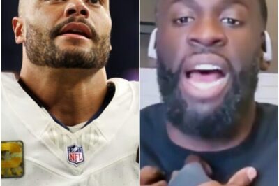 Draymond Green Explains What Makes Cowboys QB Dak Prescott “A Bum” 😳NBA star Draymond Green didn’t hold back when asked about Dak Prescott — calling the Cowboys quarterback “a bum” in a fiery rant that’s blowing up across social media. Green doubled down on his criticism, pointing to Prescott’s leadership and playoff record as proof. Fans are split between laughing, defending Dak, and calling Draymond “the last guy who should talk.” What sparked this brutal takedown — and did he just ignite a new cross-sport feud?k