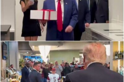 Commanders Fans Send a Loud Message to D0nald Tru:mp During His On-Field Gift to Young Fan”🎁.As Donald Trump handed a special challenge coin to a young boy in the stands, the stadium erupted—not with cheers, but with a wave of boos and pointed chants that echoed throughout the stands. What began as a heart-warming moment took an unexpected turn as fans made their feelings unmistakably known.k