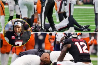 BREAKING: Texans QB CJ Stroud Knocked Out Cold By Dirty Hit During Frightening Scene vs. Broncos 😨🏈NFL fans held their breath after a frightening scene unfolded during the Texans-Broncos matchup involving quarterback C.J. Stroud. The stadium went silent as trainers rushed in, and social media immediately erupted with concern. Thankfully, reports later offered an update — but what happened in those tense moments had everyone in shock.k
