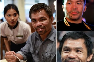 Manny Pacquiao Leaves Young Waitress In Tears After Secret Message Hidden In Her Restaurant Bill✨🔥✨What he wrote wasn’t just a thank-you — it stopped her cold, made her cry in front of the whole restaurant, and has everyone in General Santos City asking the same question.k
