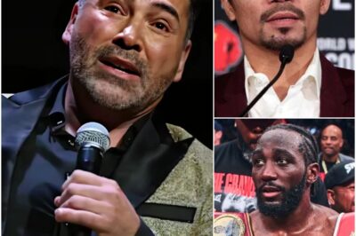 Oscar De La Hoya Taunts Terence Crawford With Savage Warning: “The Moment He Steps In… He’s Going DOWN!”🔥Fans are stunned after Oscar De La Hoya’s explosive jab at Terence Crawford — a shot so bold, so dismissive, that it’s got the entire boxing world buzzing. But insiders claim De La Hoya wasn’t just talking trash… he was sending a coded message about a fight he believes Crawford can’t survive..k
