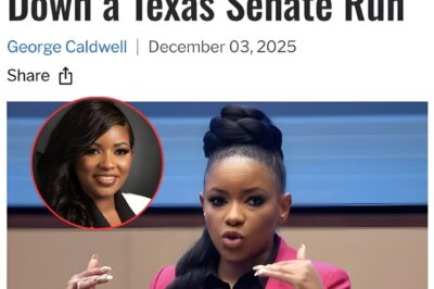 BREAKING NEWS: Jasmine Crockett stares down a Texas Senate run in a move that could upend the state’s political landscape overnight