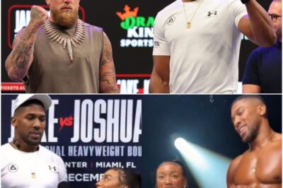 “WAY OUT OF LINE…”: Netflix reporter faces fierce accusations of unprofessionalism after reacting to Anthony Joshua’s size in person during a Jake Paul fight interview — a jaw-dropping moment that instantly sparks backlash and sends social media into a frenzy…k