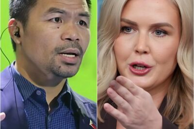 “DON’T COME NEAR MY FAMILY OR MY COUNTRY” — Manny Pacquiao erupts in the press room after Karoline Leavitt’s offensive remark,  Without a moment of hesitation, firing back with eight chilling words that freeze everyone in place and set social media alight.k
