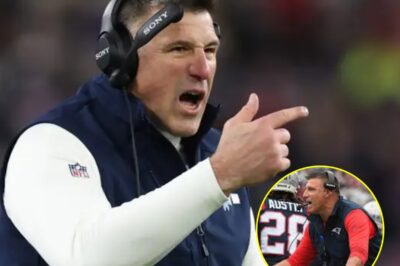 CAUGHT IN 4K: Patriots HC Mike Vrabel Drops a Vulgar 2-Word Message While Running Up the Score on the Jets — and the Clip Is Going VIRAL 🚨The cameras caught everything: with the Patriots twisting the knife and the Jets falling apart, Vrabel didn’t just coach — he spat venom. As the score kept climbing, he was seen firing off a blunt two-word vulgar line that instantly lit up social media, turning a routine blowout into a full-on humiliation spectacle. Now the footage is spreading fast, and that split-second outburst is being replayed like proof the rivalry wasn’t just alive… it was personal.k