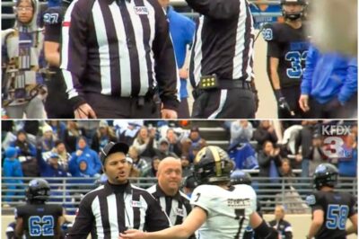 Referee Suffers Disturbing Meltdown During High School Football Game – Calls Player a “𝙇𝙞𝙩𝙩𝙡𝙚 𝘽𝙞𝙩𝙘𝙝” & Throws Shoe While Ejecting Him in Embarrassing Scene That Left the Other Refs in Shock 😳🏈👟What should’ve been a normal high school matchup suddenly spiraled into a jaw-dropping sideline disaster. In a moment caught on camera, the referee completely lost control — unleashing a shocking insult, hurling a shoe, and turning a routine ejection into a meltdown so wild even the other officials froze in disbelief. The clip is spreading fast, and the humiliation factor only gets worse with every replay.k