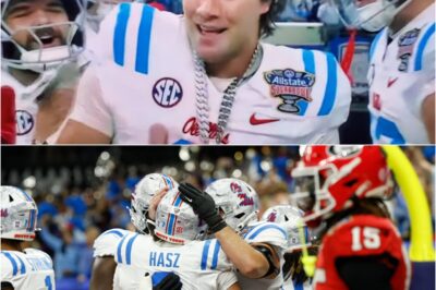 Viewers Stunned by Ole Miss Tight End’s Hairline Reveal During Sugar Bowl TD Celebration 😳🏈 The touchdown itself was big—but the celebration is what truly stole the spotlight. As cameras zoomed in on Ole Miss’ tight end in the Sugar Bowl, one unexpected detail instantly became the viral moment of the night, sending viewers into a frenzy across social media. Within minutes, clips were everywhere—and the reactions weren’t about the score, but about what everyone suddenly noticed on live TV.K
