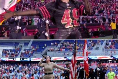 Americans Were Pissed Off After Uncovering Shocking Information About 49ers-Seahawks National Anthem Singer🚨What was supposed to be a routine pregame moment turned into a full-blown controversy once viewers started digging into the anthem singer’s background. Within hours, the details spreading online sparked outrage, with many fans claiming they felt blindsided by who was chosen for such a high-profile spotlight. The backlash only intensified as more information surfaced—turning a short performance into the kind of headline the NFL never wants attached to game day.k