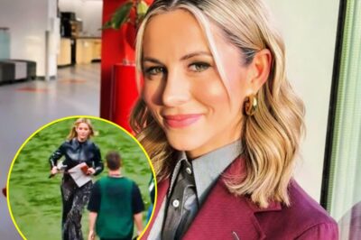 Social Media Is Freaking Out Over Behind-The-Scenes Footage Of Laura Rutledge’s Behavior On The Football Field, Leaving Viewers STUNNED( video).k