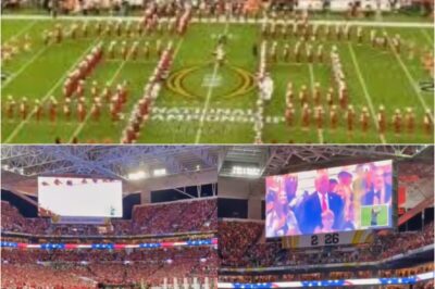 EXCLUSIVE: New fan footage reveals how the crowd really reacted when D0nald T:ru:m:p appeared on the jumbotron at the national championship game.K